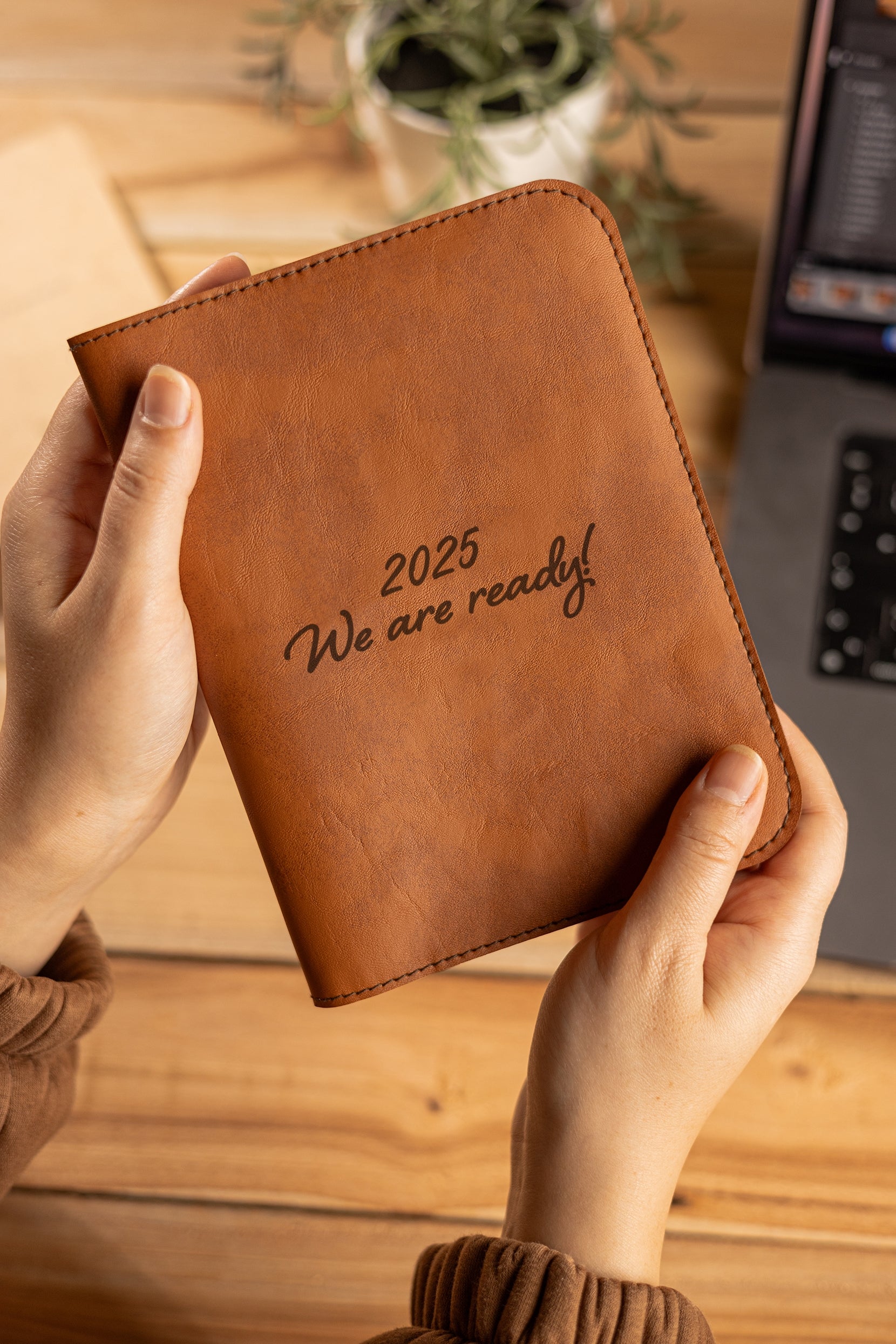 2025 we are ready leather cover
